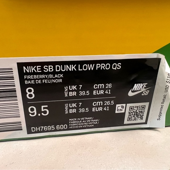 Dead stock Nike SB Dunk Low Parra Sz.8 main image 4